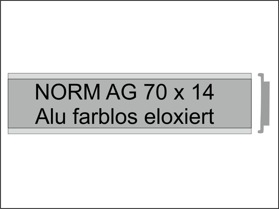 Briefkastenschild<br> Norm AG